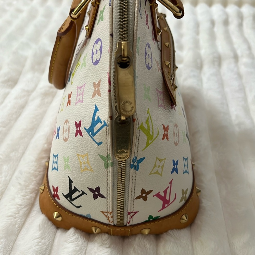 Louis Vuitton Alma White Murakami Bag, Rare Takashi Murakami Collaboration - Picture 8 of 12